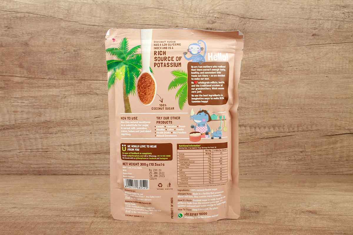 Slurrp Farm Coconut Sugar Natural Sweetener 300 Gm