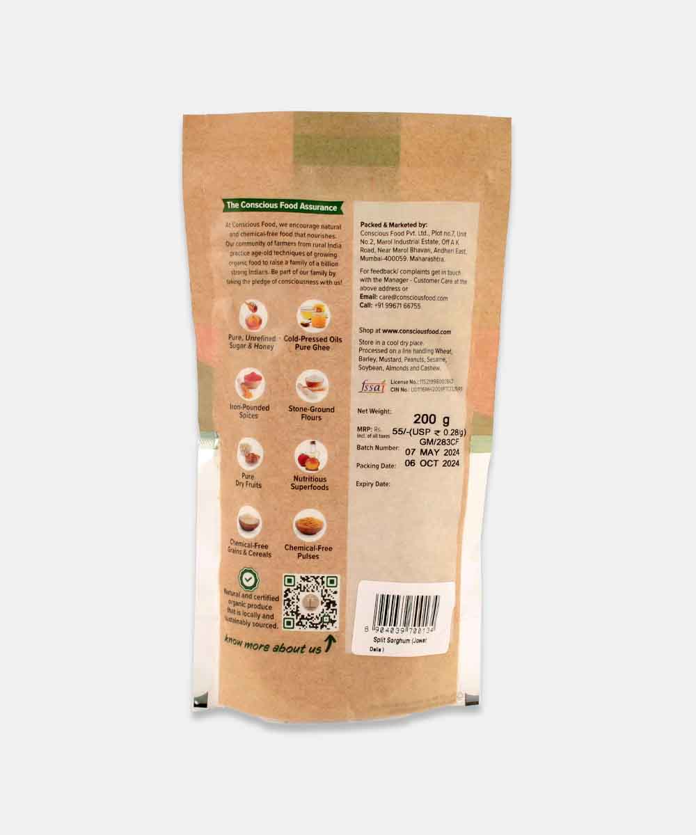 Conscious Food Split Jowar Dalia 200 Gm