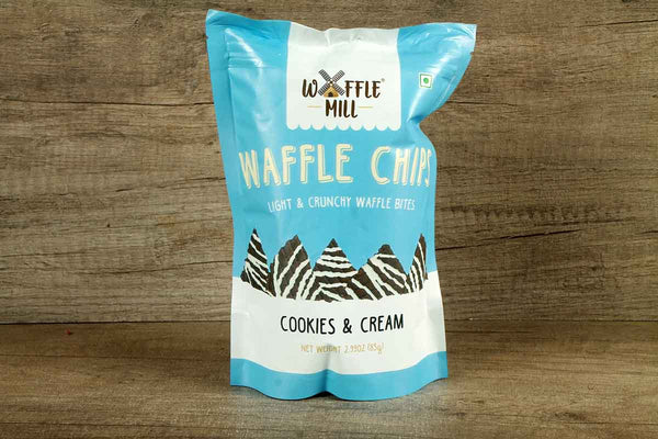 WAFFLE MILL COOKIES & CREAM WAFFLE CHIPS 85
