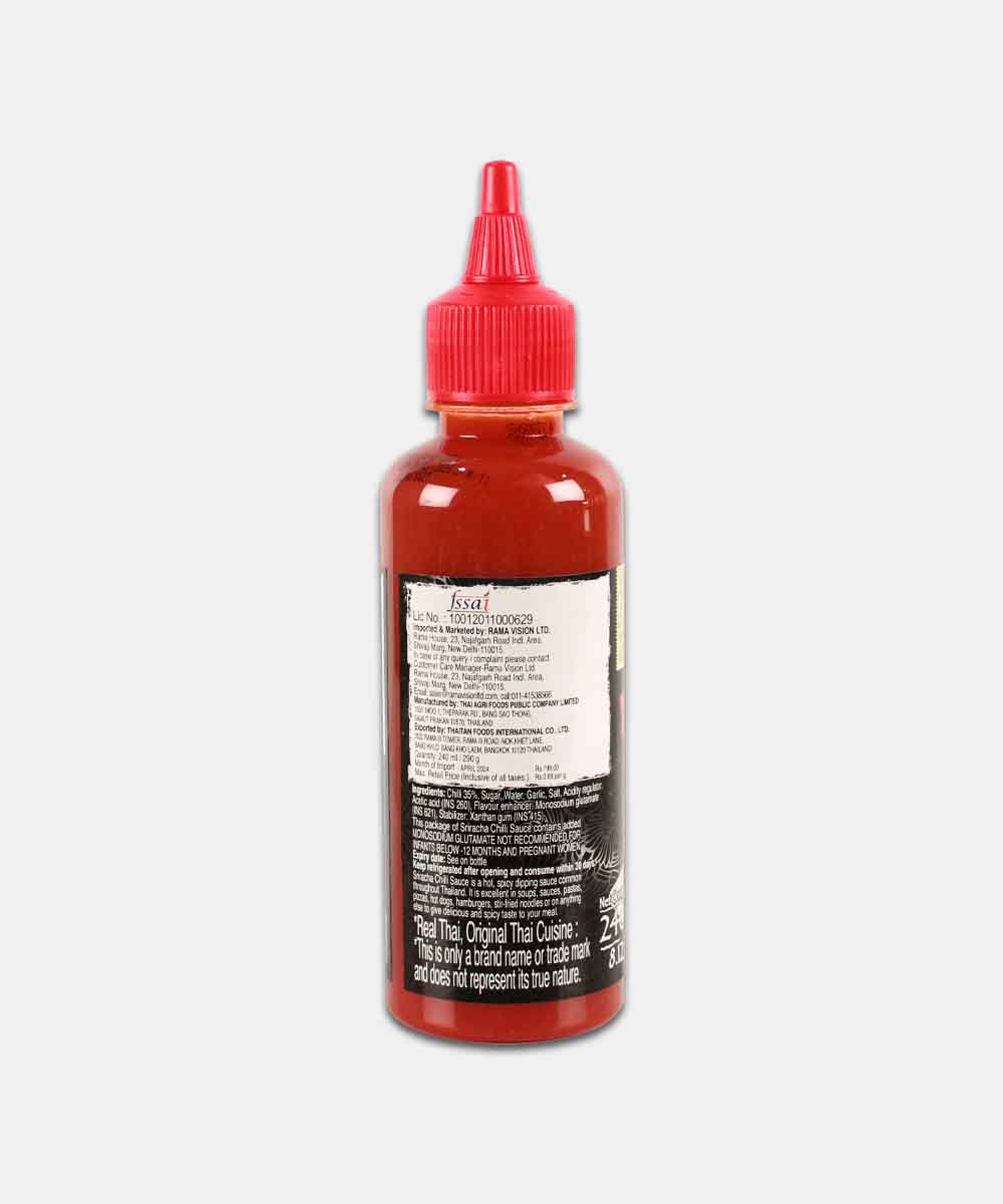 Real Thai Sriracha Chilli Sauce 240 Ml 290 Gm