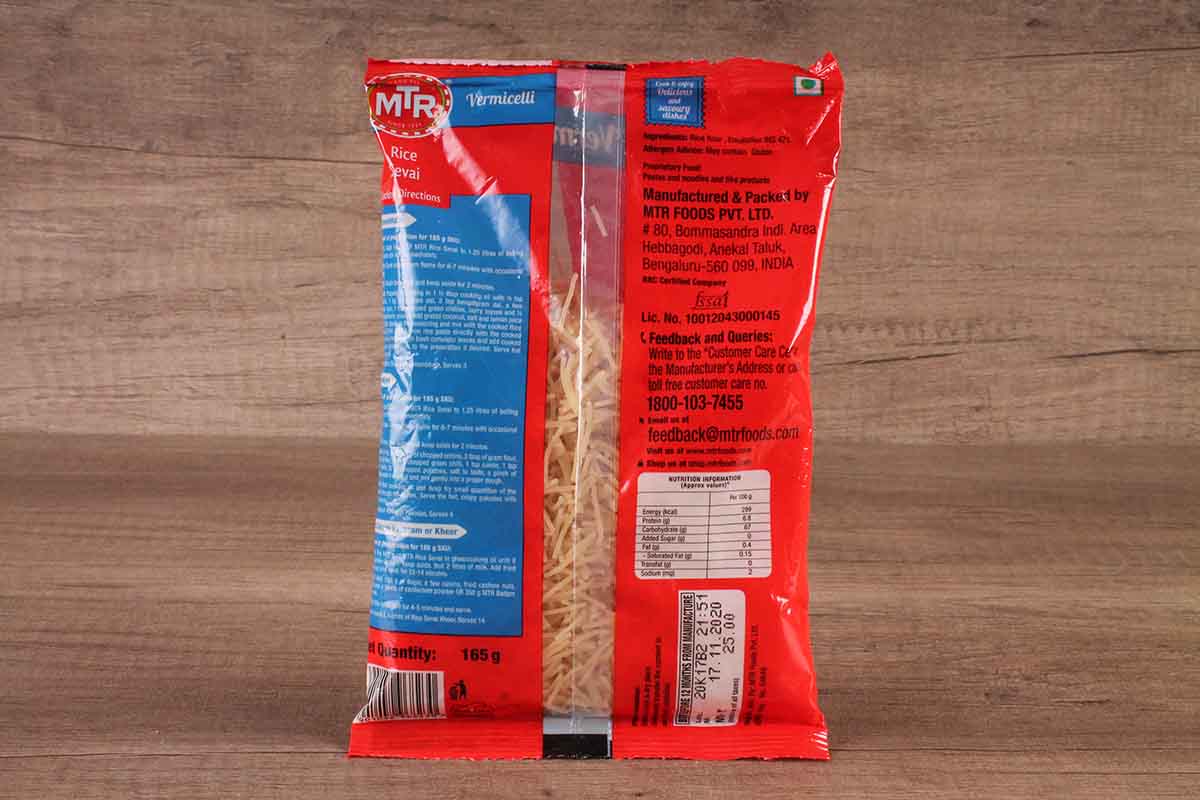 Mtr Vermicelli Rice Sevai 165 Gm