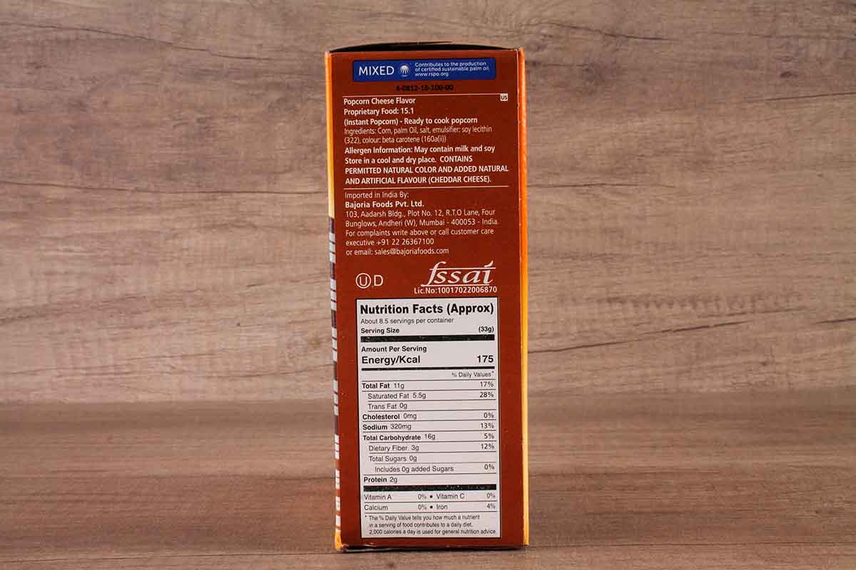 American Garden Cheese Popcorn 273 Gm