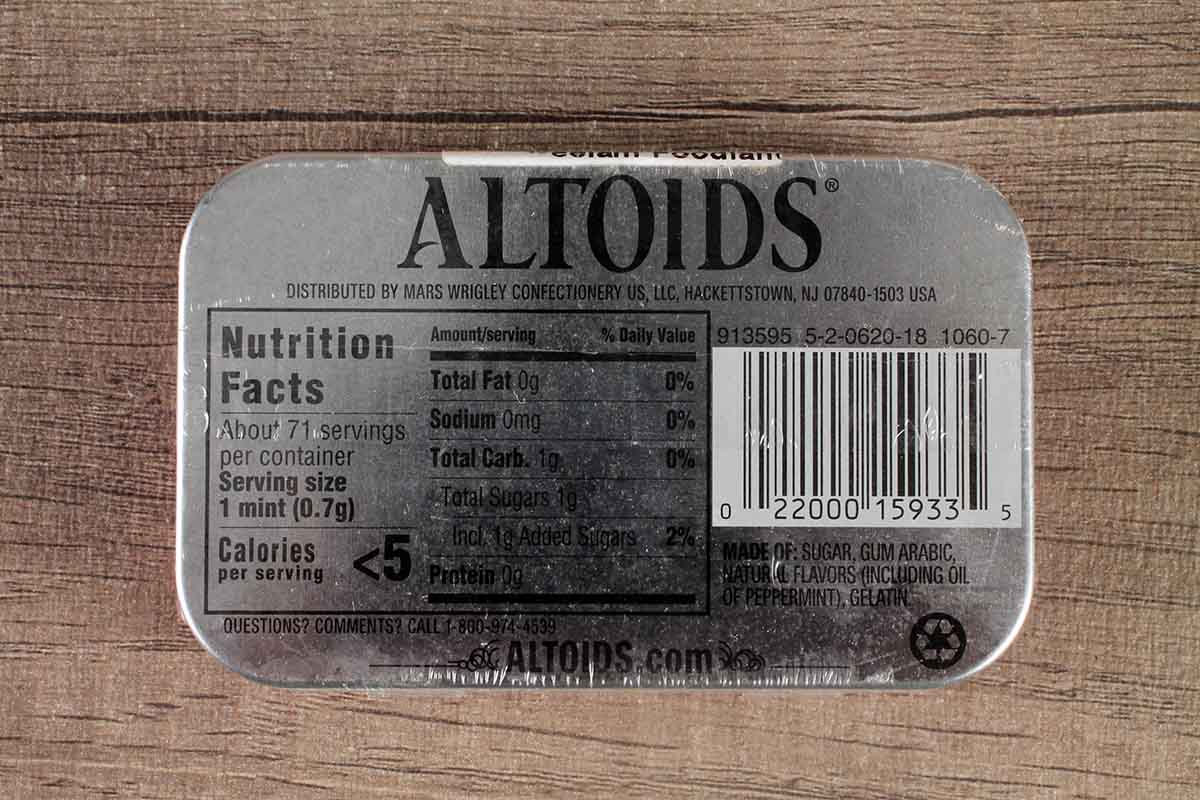 Altoids Peppermint 50 Gm