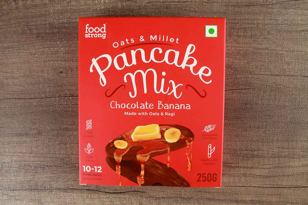 FOOD STRONG OATS & MILLET CHOCOLATE BANANA PANCAKE MIX 250
