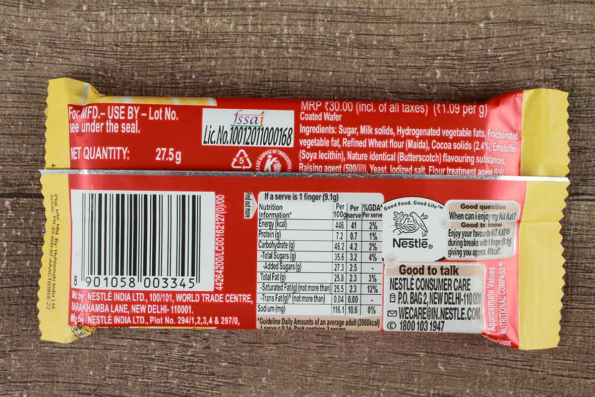 Nestle Kitkat Butterscotch Chocolate 28 Gm