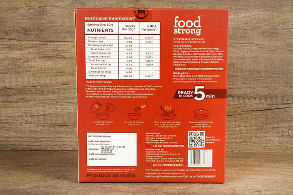 FOOD STRONG OATS & MILLET DOUBLE CHOCO CHIP PANCAKE MIX 250