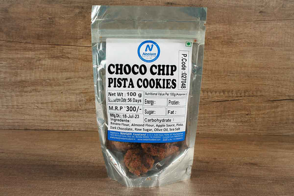 chocolate chip pista cookies 100