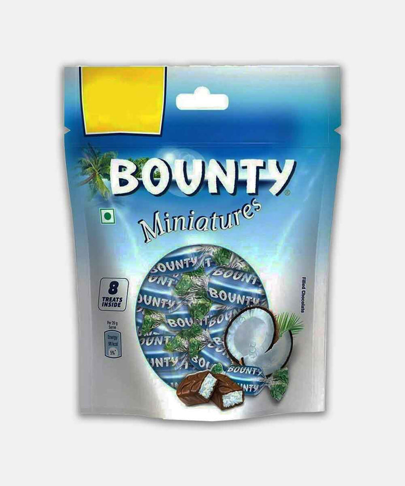 BOUNTY MINIATURES 8 TREATS INSIDE 80