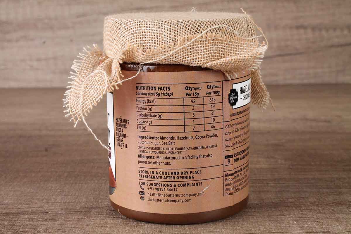 The Butternut Co. Hazelnut Spread Chocolate Creamy 200 Gm