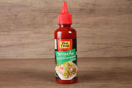 Real Thai Sriracha Hot Chilli Lemongrass Sauce 240 Ml 290 Gm