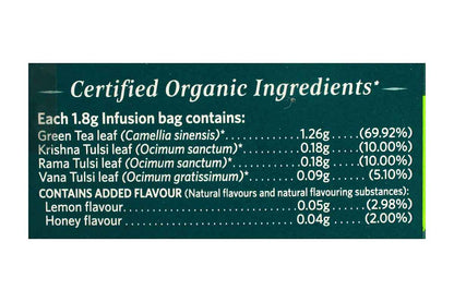 Organic India Honey Lemon Tulsi Green Tea 45 Gm (25 Bags)