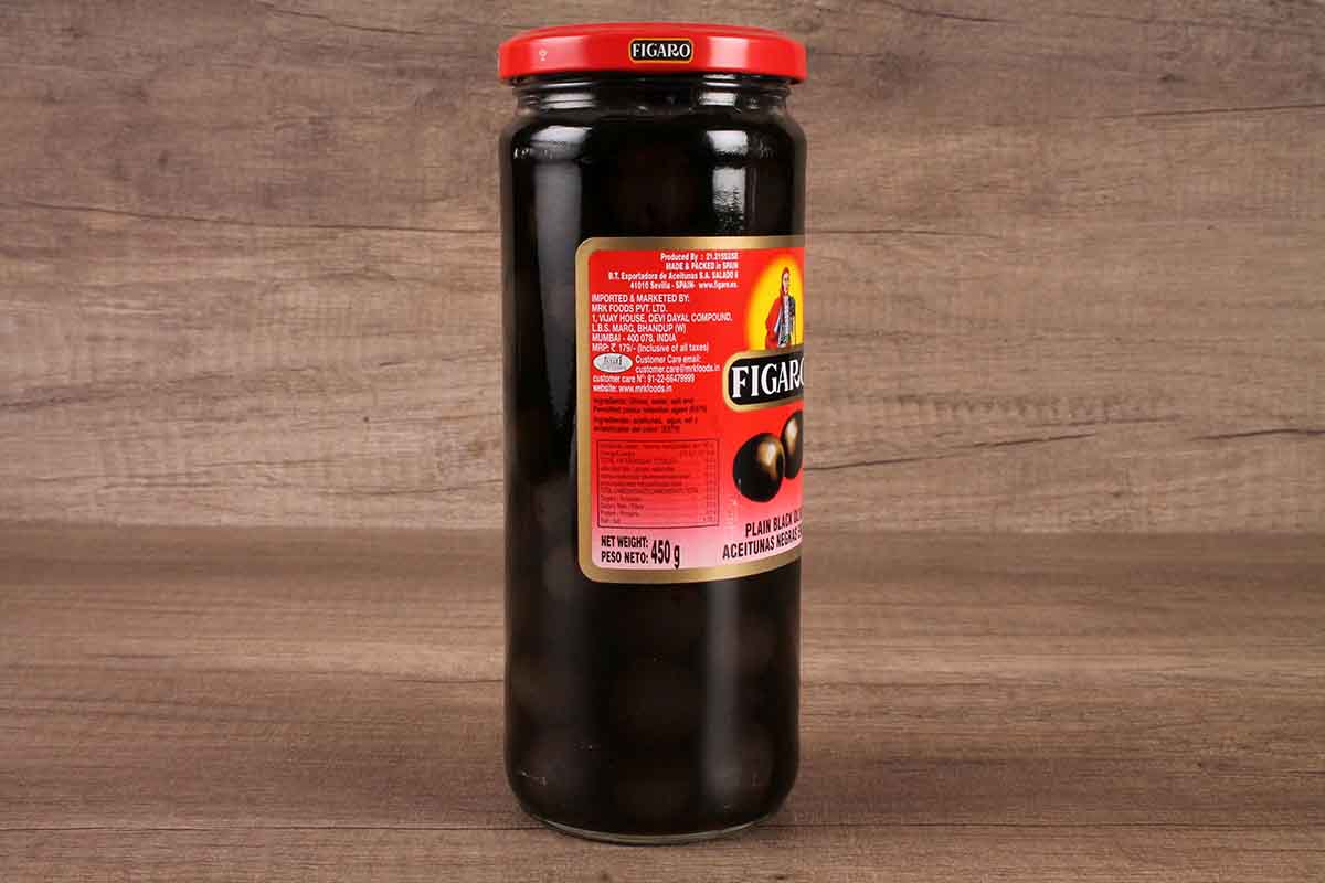 Figaro Black Olives Plain 450 Gm