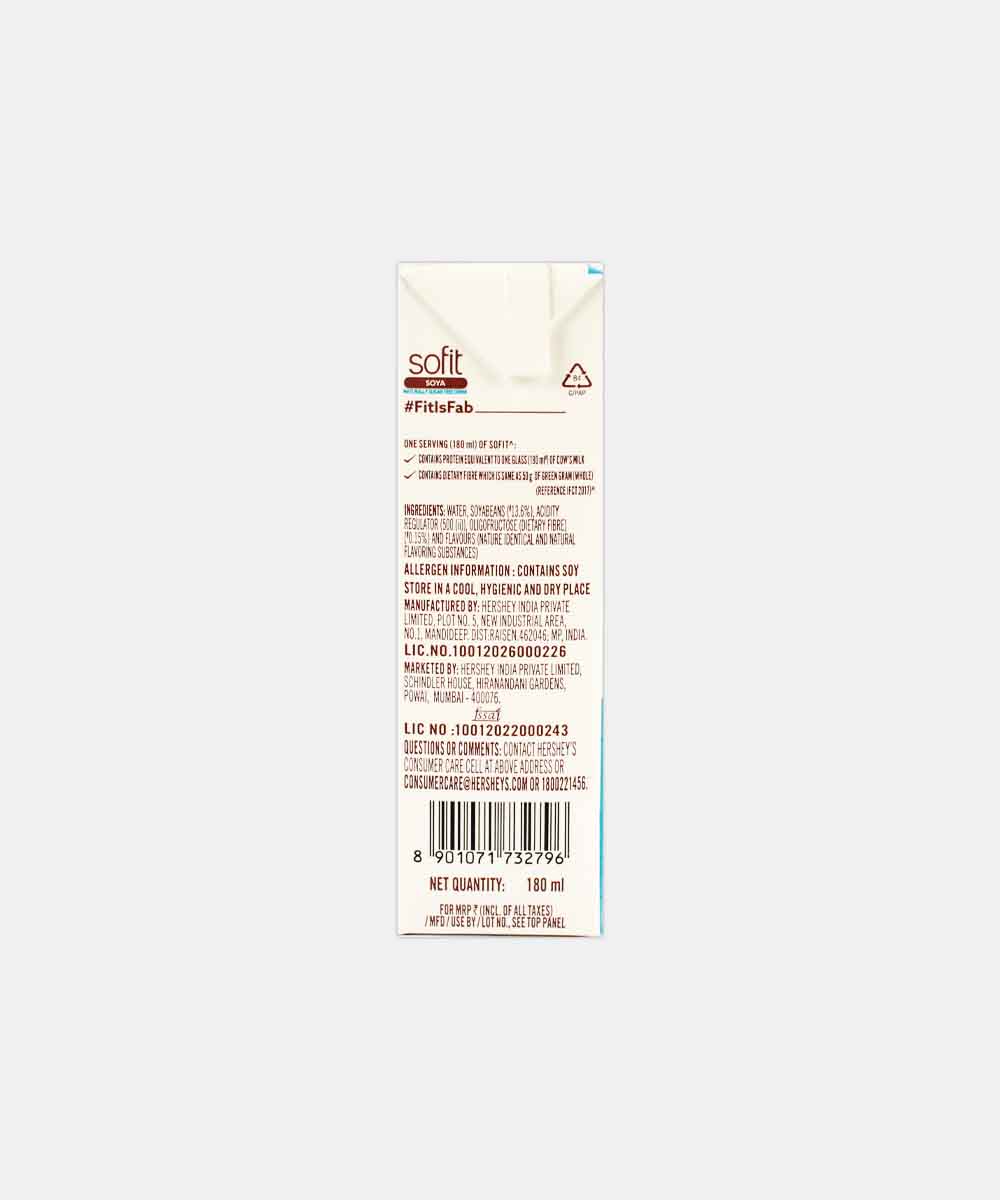 Sofit Soya Drink Naturally Sugar Free 180 Ml