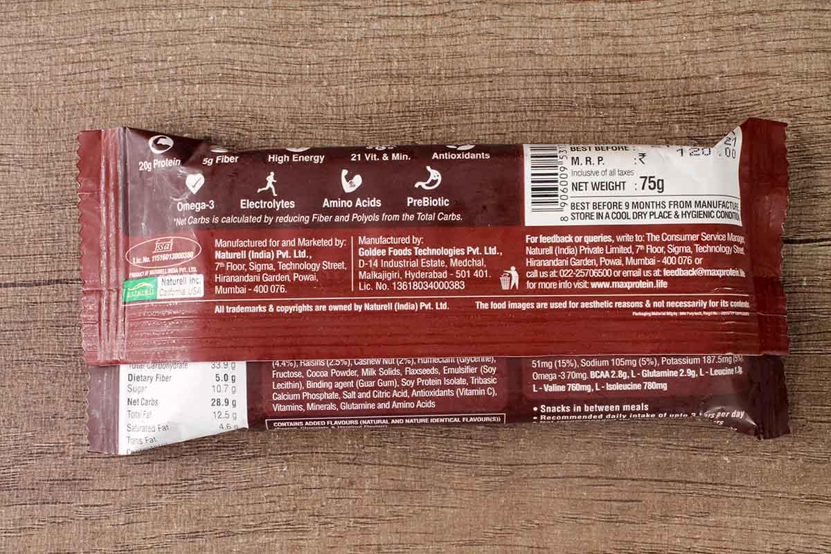 Rite Bite Max Protein Choco Fudge 75 Gm