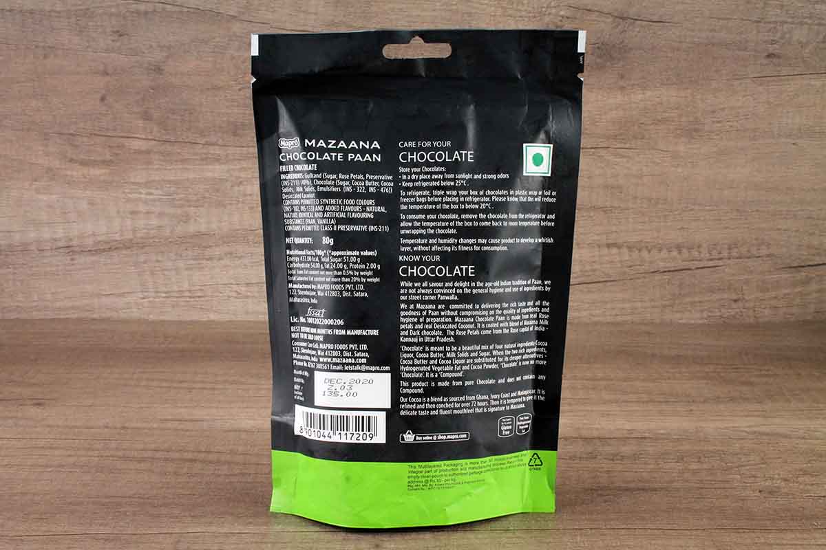 Mapro Mazaana Chocolate Paan 80 Gm