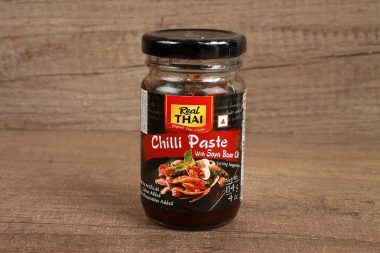 Real Thai Chilli Paste With Soya Bean Oil 114 Gm