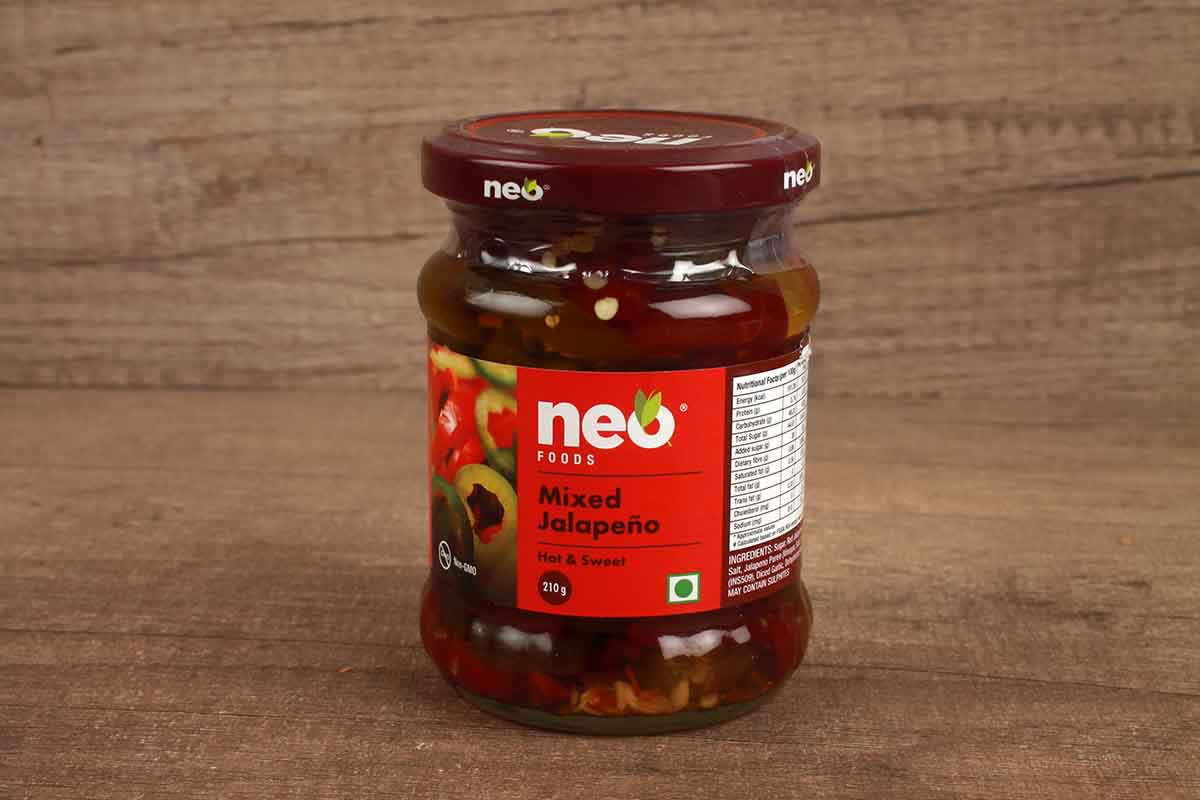 Neo Foods Mixed Jalapeno Hot & Sweet 210 Gm