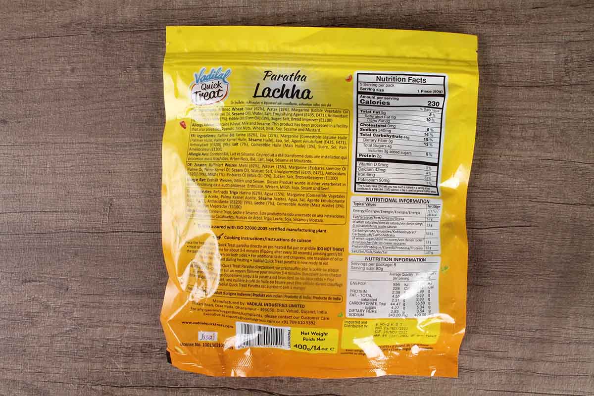 Vadilal Lachha Paratha 400 Gm