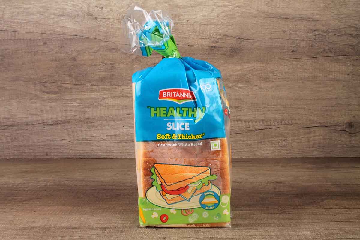 Britannia Healthy Slice White Bread 450 Gm