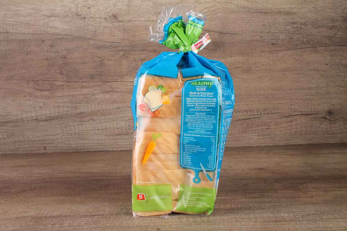 Britannia Healthy Slice White Bread 450 Gm