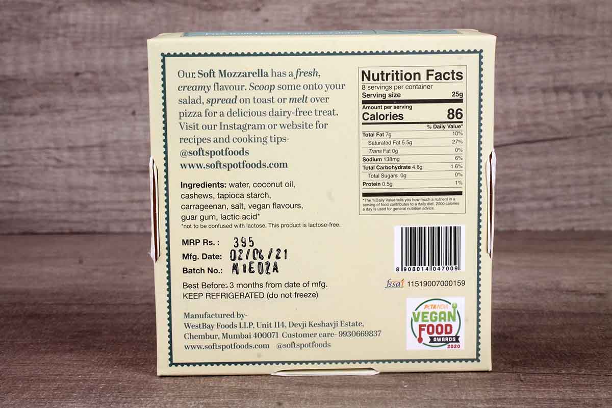 Soft Spot Soft Mozzarella Cheese 200 Gm