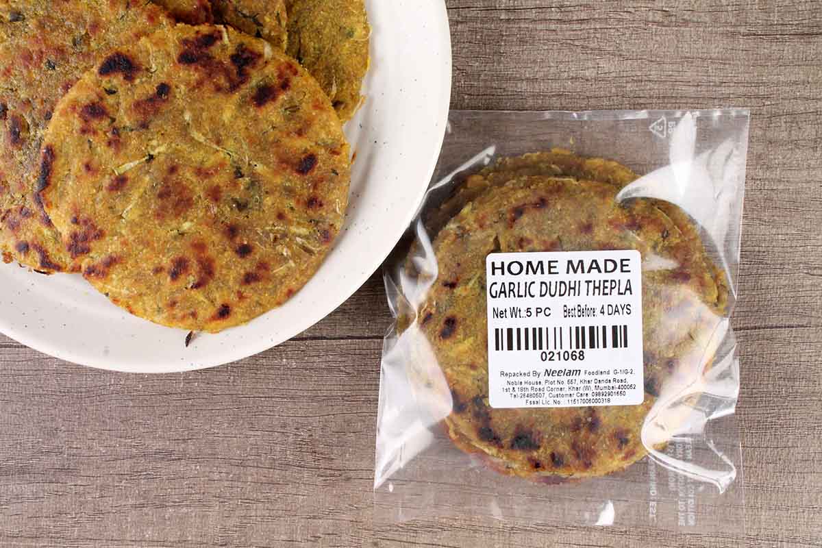 Garlic Dudhi Dhebra 5 Pc