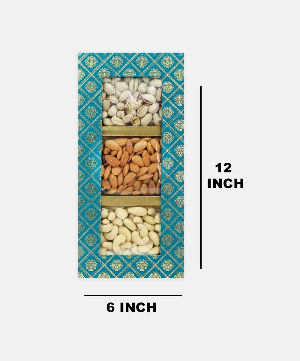 Royal Trio Dry Fruit Box - Turquoise