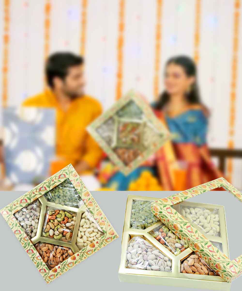 Royal Treat Dry Fruit Box- Ivory
