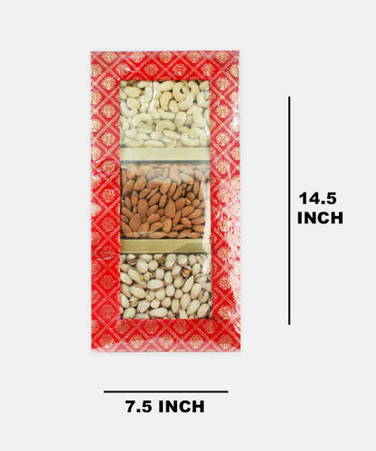 Royal Trio Dry Fruit Box - Crimson