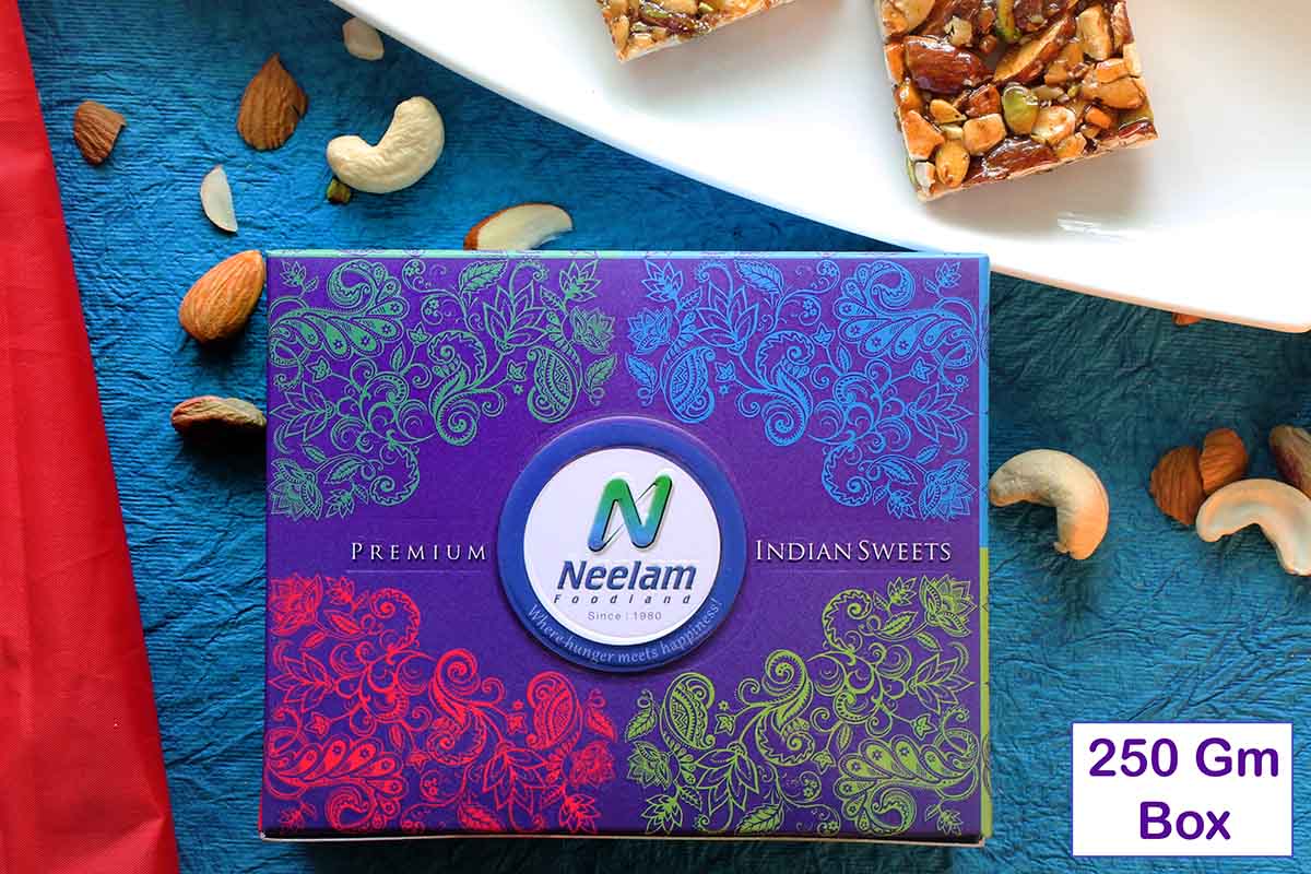 Stevia Kaju Badam Pista Chikki Sweet 250 Gm
