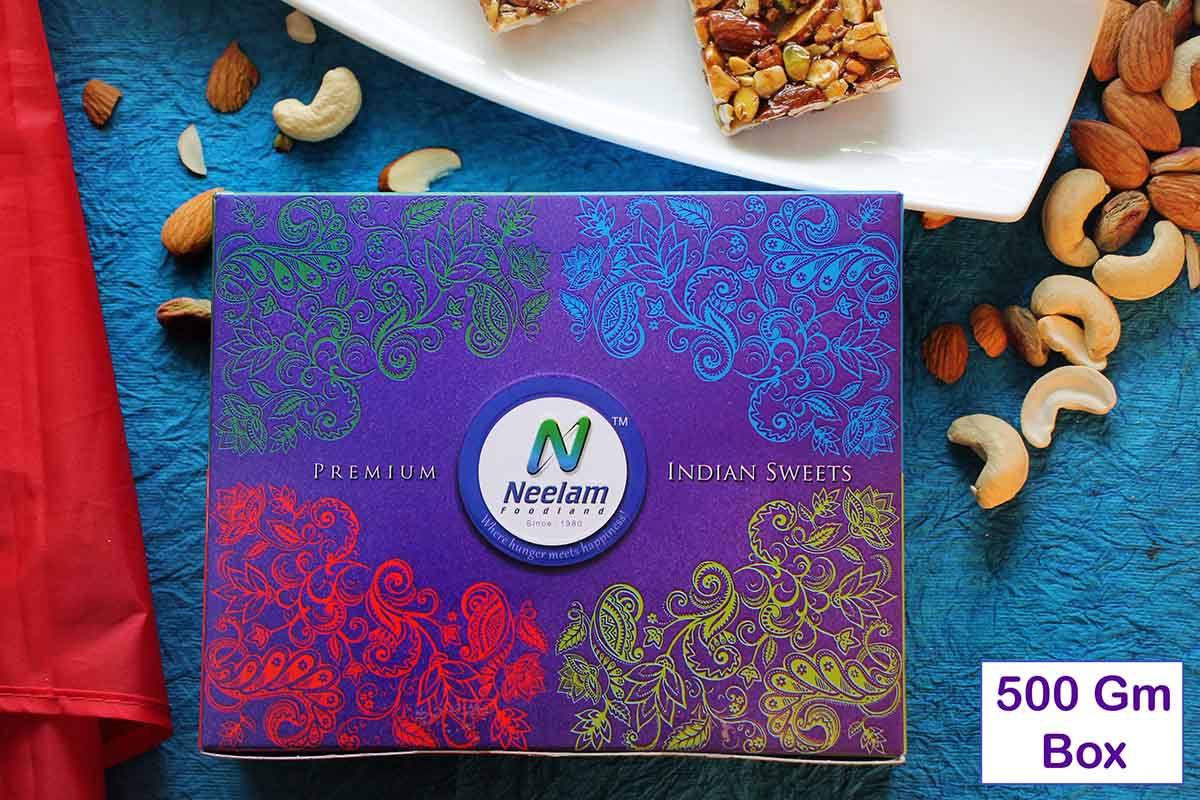 Stevia Kaju Badam Pista Chikki Sweet 500 Gm