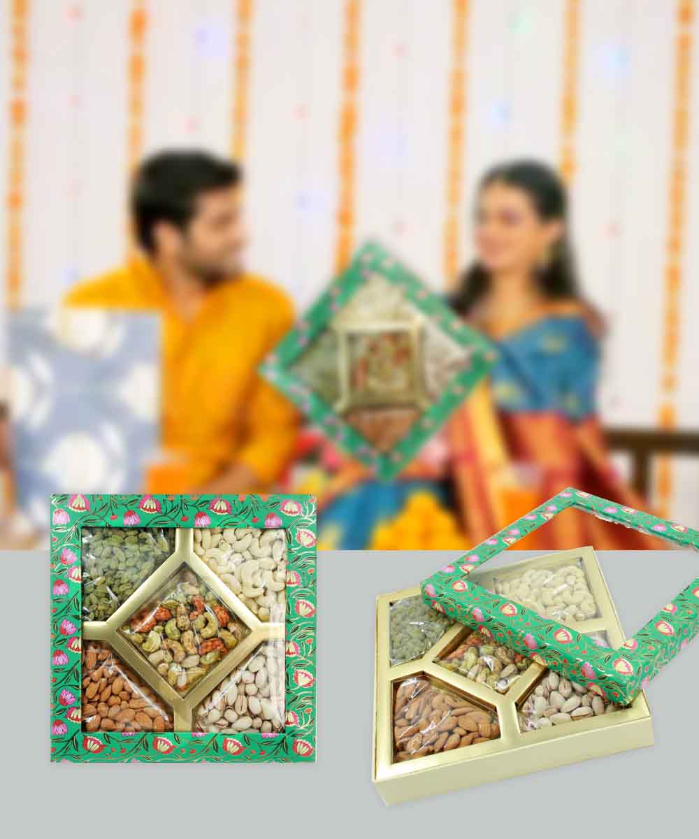Royal Treat Dry Fruit Box - Emerald