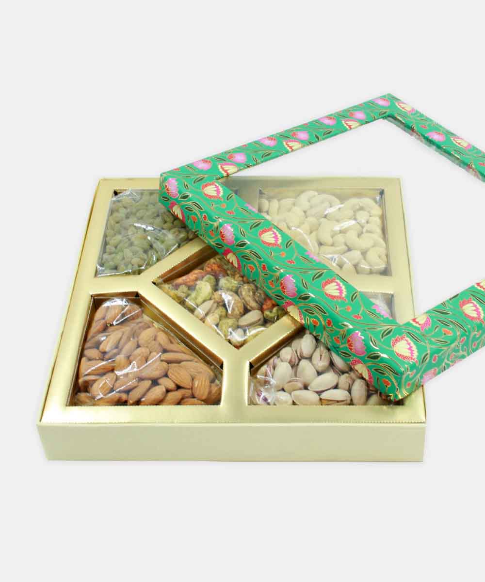 Royal Treat Dry Fruit Box - Emerald