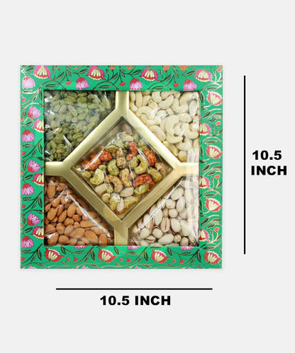 Royal Treat Dry Fruit Box - Emerald