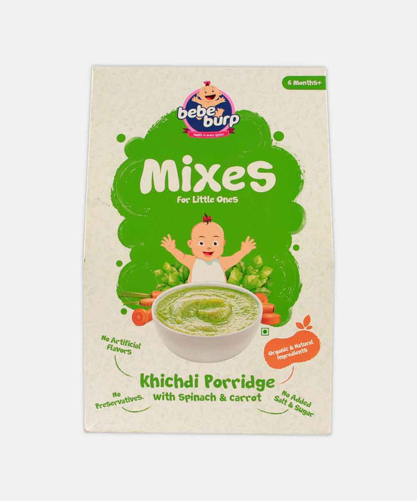 BEBE BURB MIXES FOR LITTLE ONES KHICHDI PORRIDGE WITH SPINACH AND CARROT 200