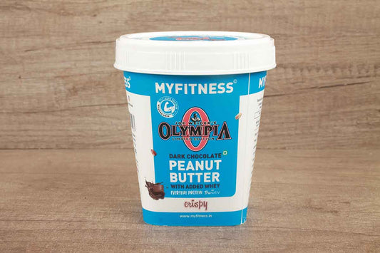 Myfitness Olympia Dark Chocolate Peanut Butter With Added Whey Crispy 510 Gm