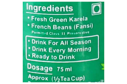 Pure Karela Juice No Sugar Natural 1 Ltr