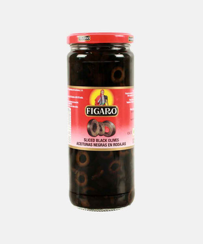 Figaro Black Olives Sliced 450 Gm