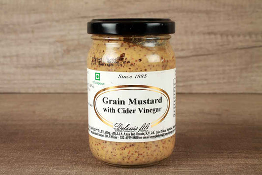 Delouis Fils Grain Mustard With Cider Vinegar 200 Gm