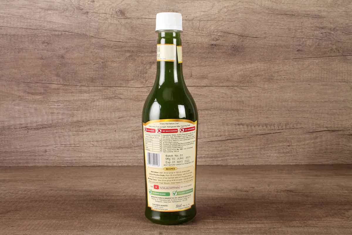 Newtrition Lemon Pudina Sugar Free Syrup 500 Ml