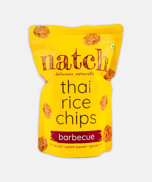 Natch Thai Rice Chips Barbeque 100 Gm