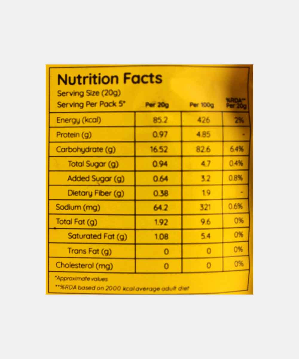 Natch Thai Rice Chips Barbeque 100 Gm