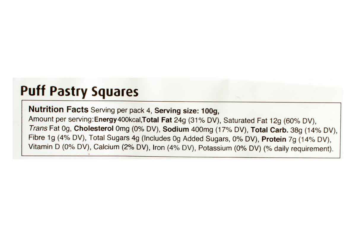 Switz Puff Pastry 10 Sheets 400 Gm