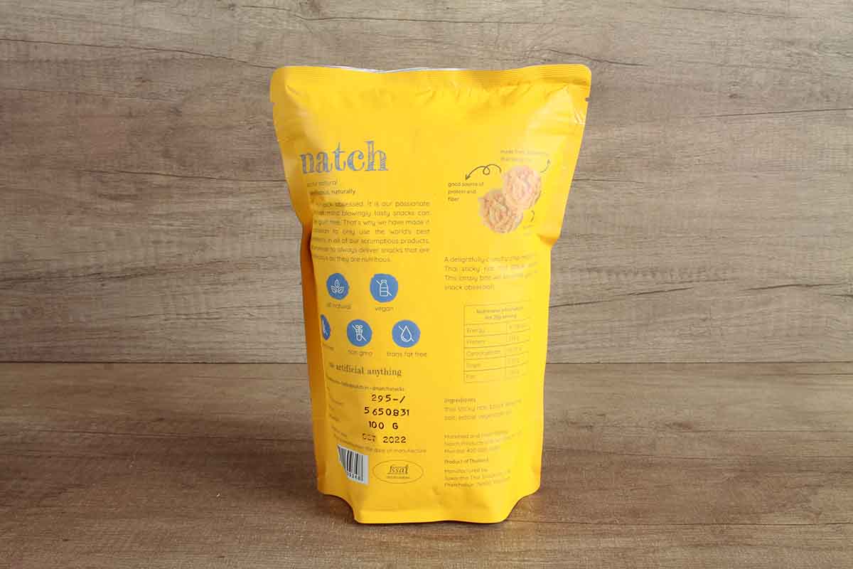 Natch Sesame Thai Rice Chips 100 Gm