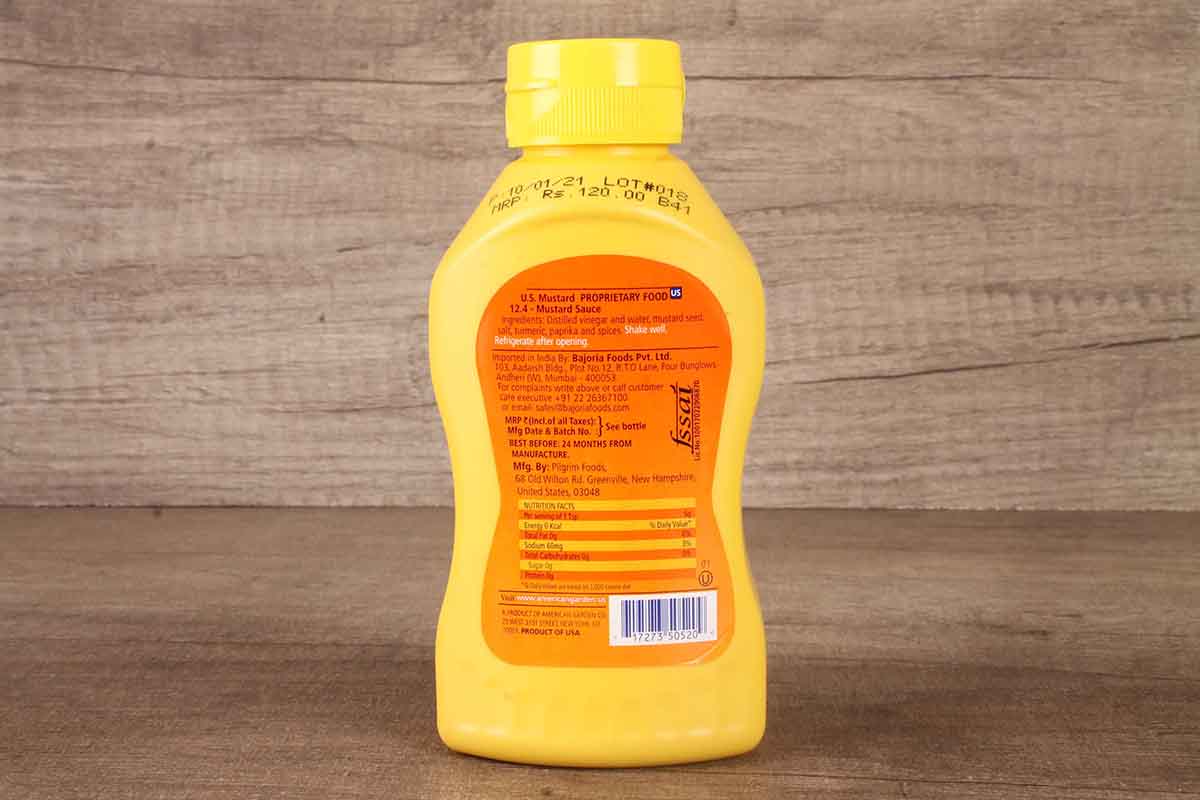 American Garden U S Mustard Born Sauce 227 Gm