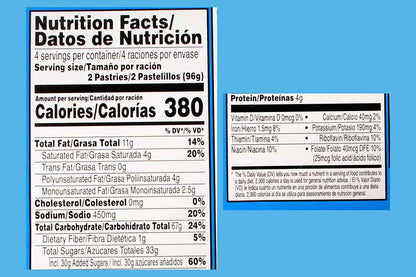 Kelloggs Pop Tarts Frosted Chocolate Chips Cookie 384 Gm