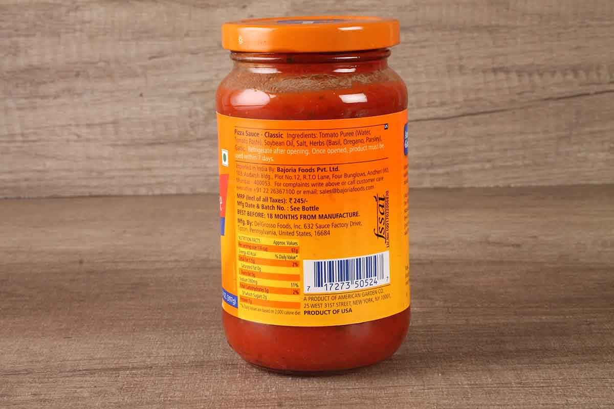 American Garden Pizza Sauce Classic 397 Gm