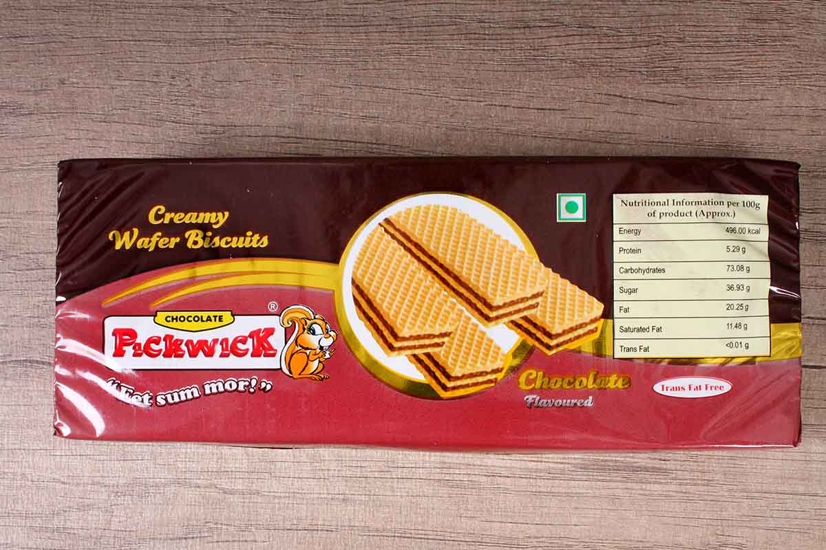 Pickwick Chocolate Wafer Biscuits 150 Gm