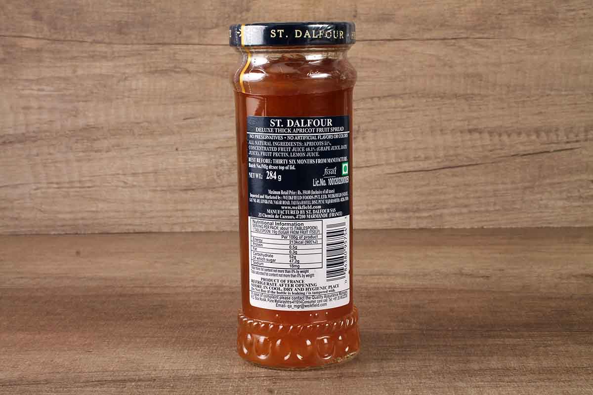 St Dalfour Thick Apricot Jam 284 Gm