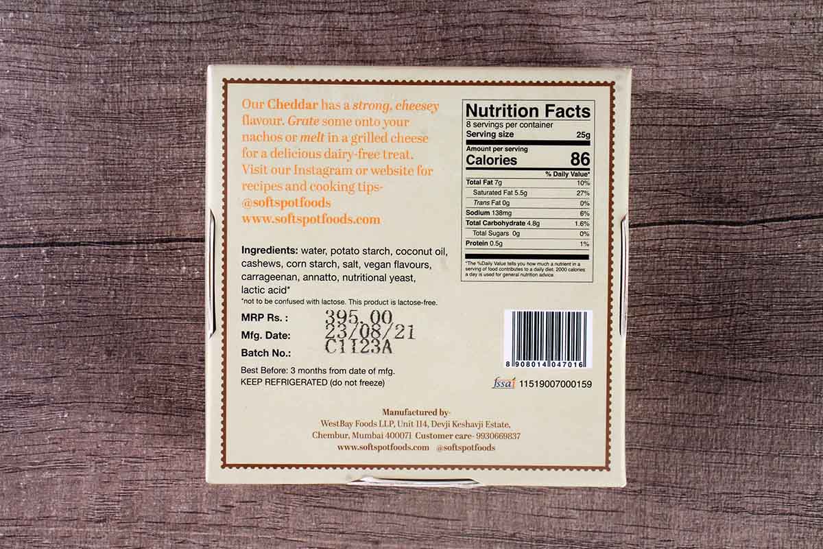 Soft Spot Cheddar Cheese 200 Gm